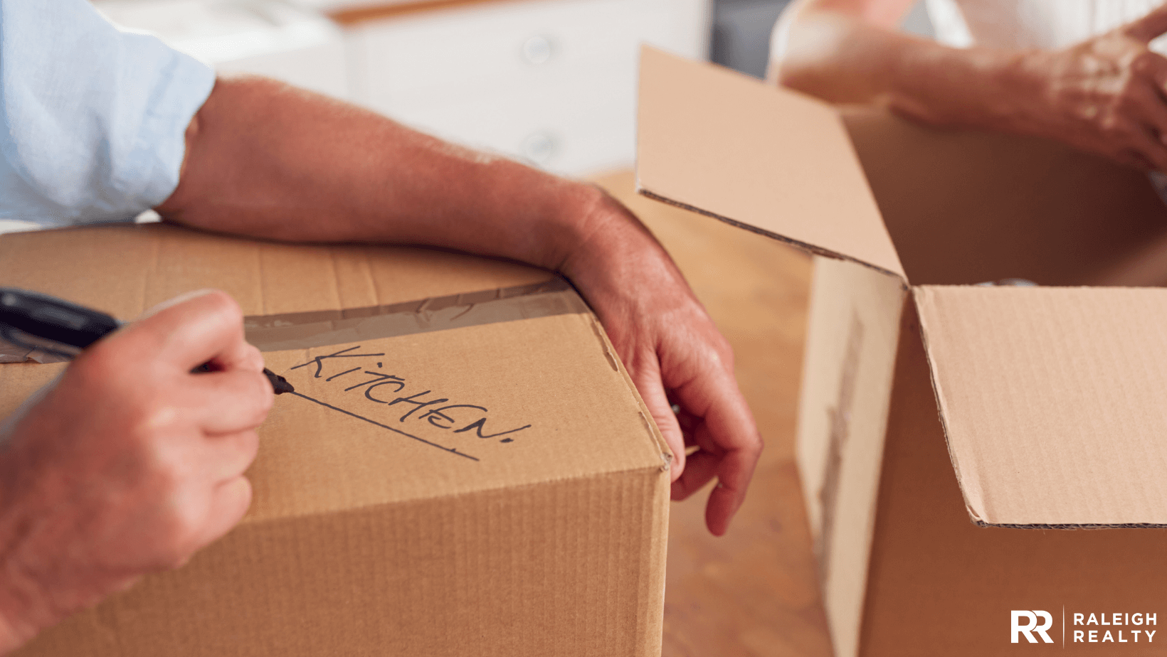 Labeling boxes is a great way to be efficient with your organization