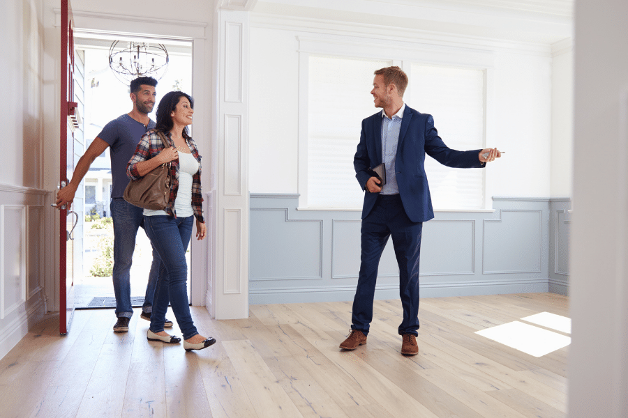 Showing a home with agent