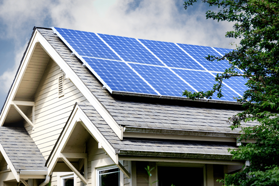 solar panels are a good energy efficient improvement to your home