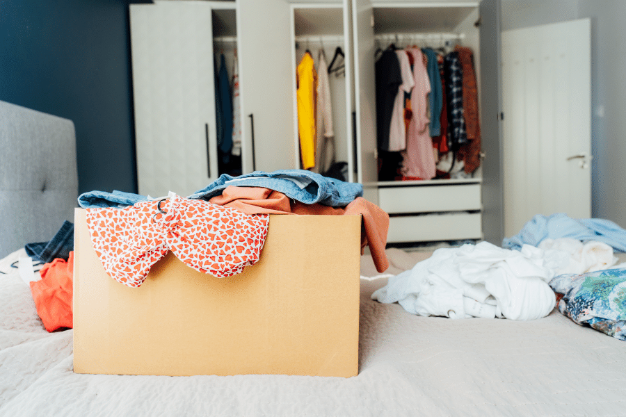 Decluttering a house